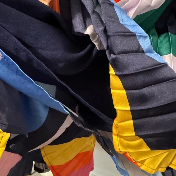 Anthropologie Colorful Wave One-Shoulder Jumpsuit - Picture 5 of 7